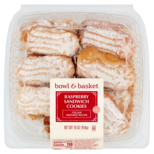 Bowl & Basket Raspberry Sandwich Cookies, 16 oz