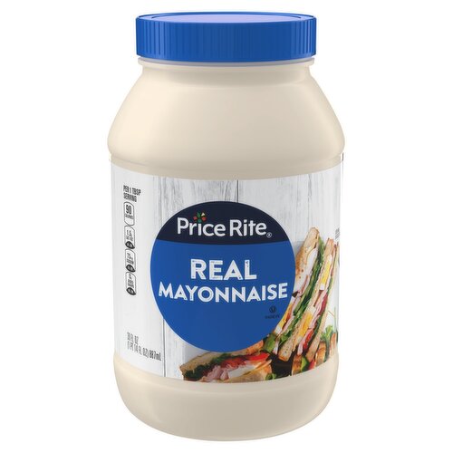 Price Rite Real Mayonnaise, 30 fl oz