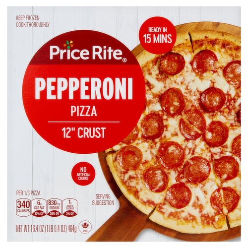 Price Rite 12" Crust Pepperoni Pizza, 16.4 oz