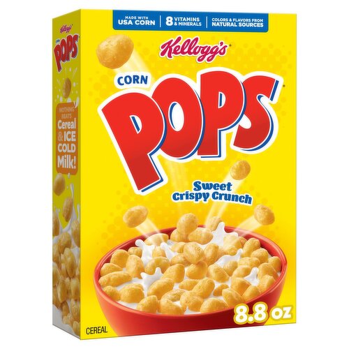 Kellogg's Corn Pops Sweetened Corn Cereal, 8.8 oz