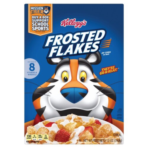 Kellogg's Frosted Flakes Cereal, 12 oz