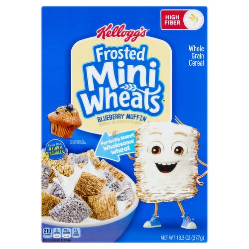 Kellogg's Frosted Mini Wheats Blueberry Muffin Whole Grain Cereal, 13.3 oz