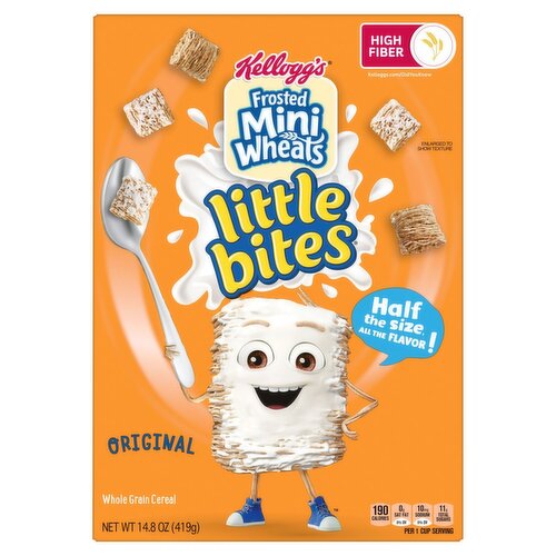 Kellogg's Frosted Mini Wheats Little Bites Original Whole Grain Cereal, 14.8 oz