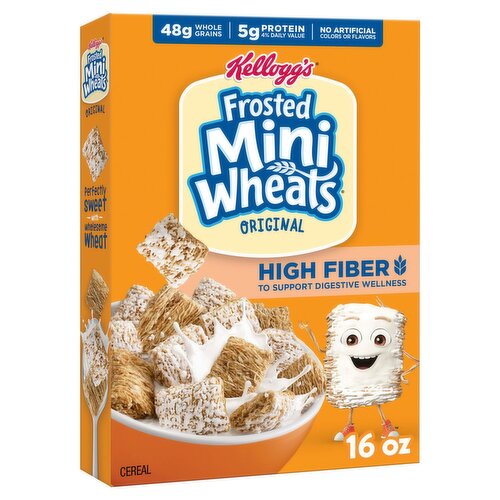Kellogg's Frosted Mini Wheats Original Whole Grain Cereal, 16 oz