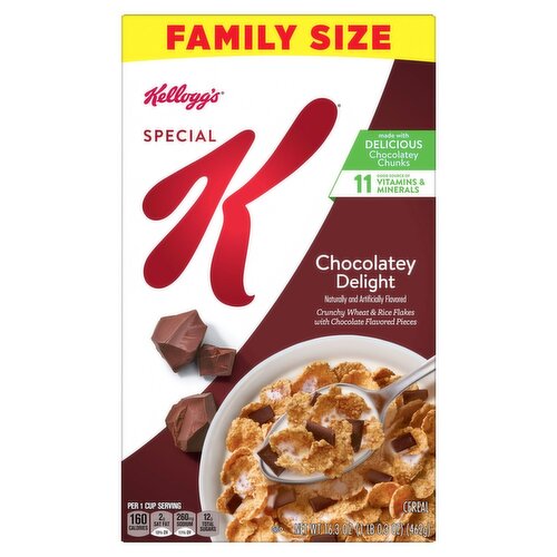 Kellogg's Special K Chocolatey Delight Cereal Family Size, 16.3 oz