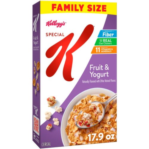 Kellogg's Special K Fruit & Yogurt Cereal Family Size, 17.9 oz