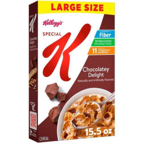 Kellogg's Special K Chocolatey Delight Cereal Large Size, 15.5 oz