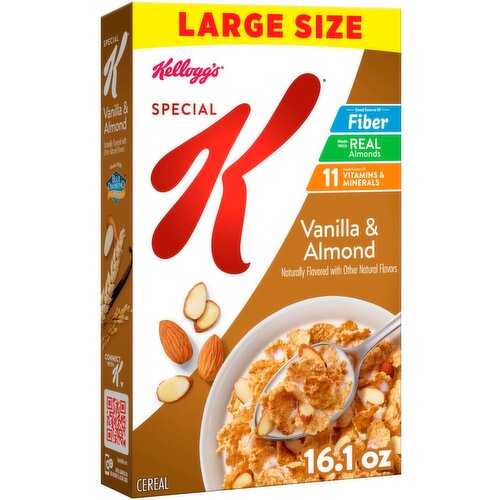 Kellogg's Special K Vanilla & Almond Cereal Large Size, 16.1 oz