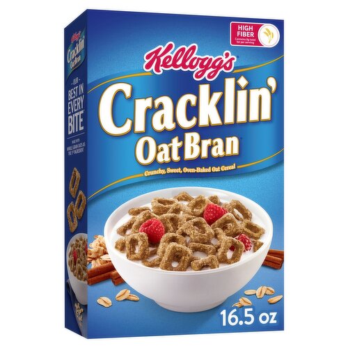 Kellogg's Cracklin' Oat Bran Cereal, 16.5 oz