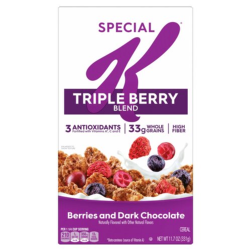 Special K Triple Berry Blend Berries and Dark Chocolate Cereal, 11.7 oz