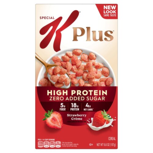 Special K Plus High Protein Strawberry Crème Cereal, 6.6 oz