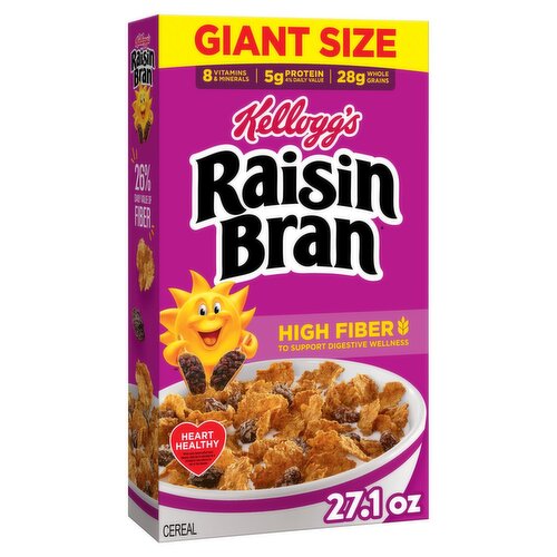 Kellogg's Raisin Bran Cereal Giant Size, 27.1 oz