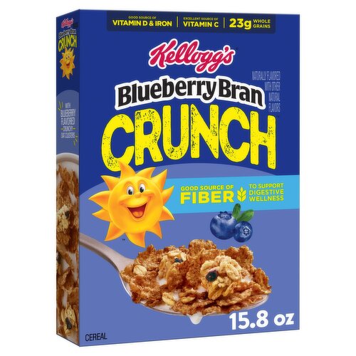 Kellogg's Crunch Blueberry Bran Cereal, 15.8 oz