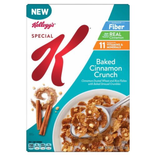 Kellogg's Special K Baked Cinnamon Crunch Cereal, 12.5 oz