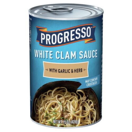 Progresso White Clam Sauce with Garlic & Herb, 15 oz