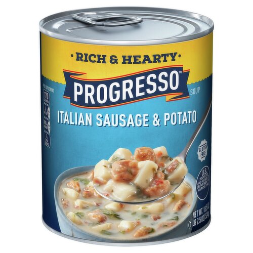 Progresso Rich & Hearty Italian Sausage & Potato Soup, 18.5 oz