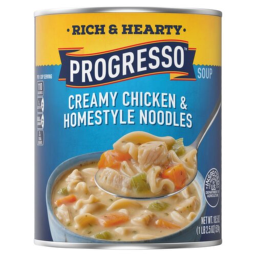 Progresso Creamy Chicken & Homestyle Noodles Soup, 18.5 oz