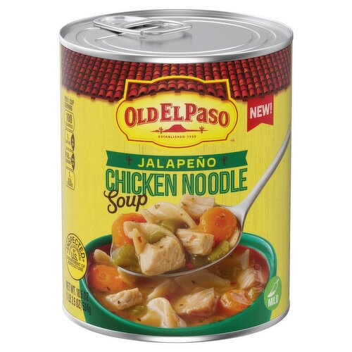 Old El Paso Mild Jalapeño Chicken Noodle Soup, 18.5 oz