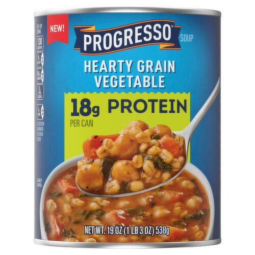 Progresso Hearty Grain Vegetable Soup, 19 oz