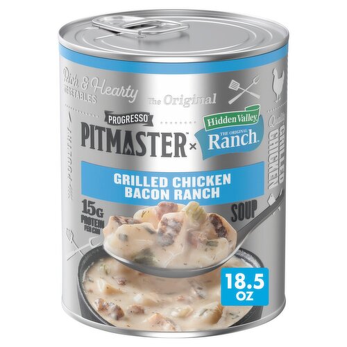 Progresso Pitmaster The Original Grilled Chicken Bacon Ranch Soup, 18.5 oz