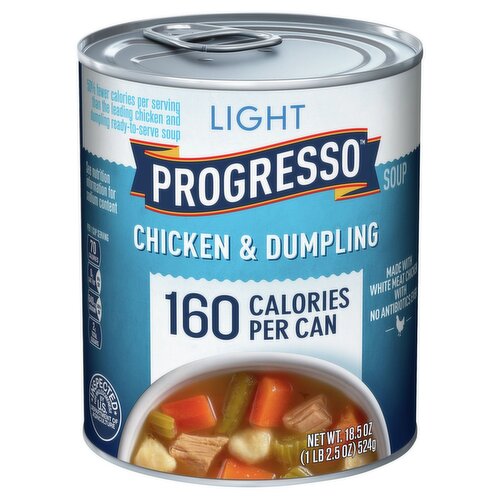 Progresso Light Chicken & Dumpling Soup, 18.5 oz