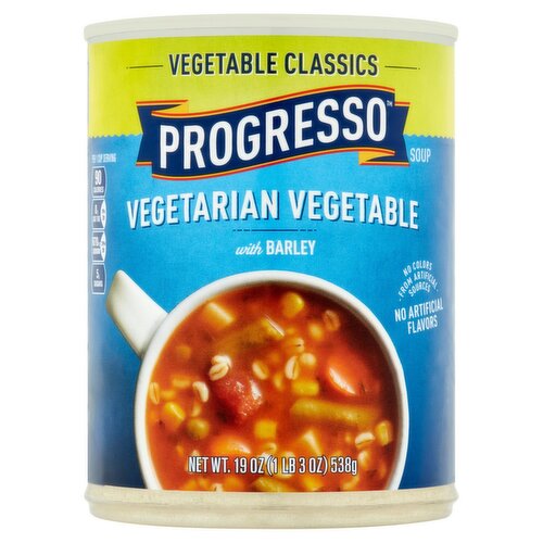 Progresso Vegetable Classics Vegetarian Vegetable with Barley Soup, 19 oz