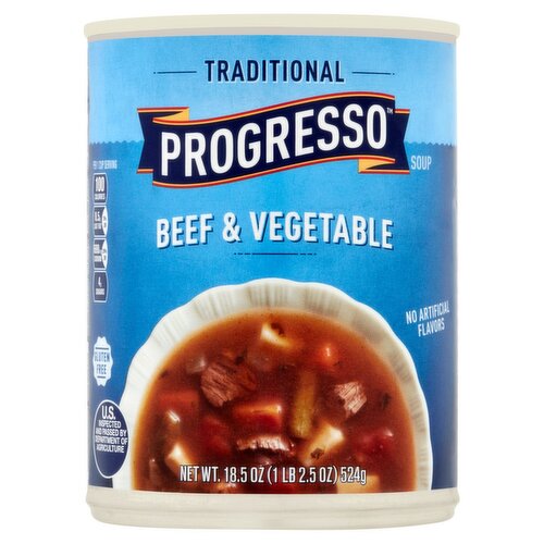 Progresso Traditional Beef & Vegetable Soup, 18.5 oz