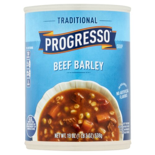 Progresso Traditional Beef Barley Soup, 19 oz