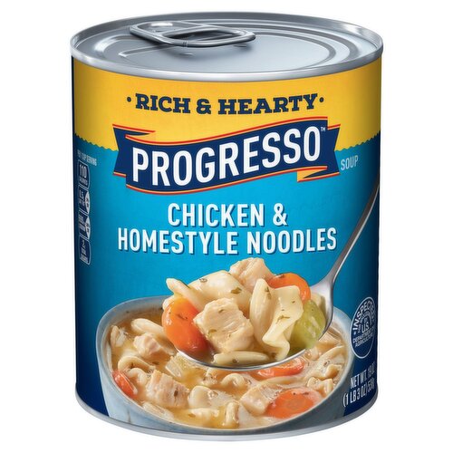 Progresso Chicken & Homestyle Noodles Soup, 19 oz