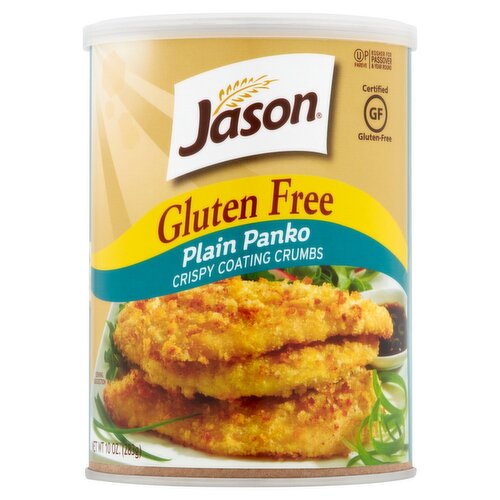 Jason Gluten Free Plain Panko Crispy Coating Crumbs, 10 oz