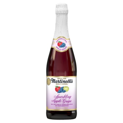 Martinelli's Gold Medal Sparkling Apple-Grape Juice, 25.4 fl oz