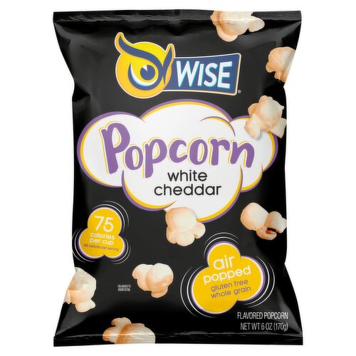 Wise White Cheddar Flavored Popcorn, 6 oz