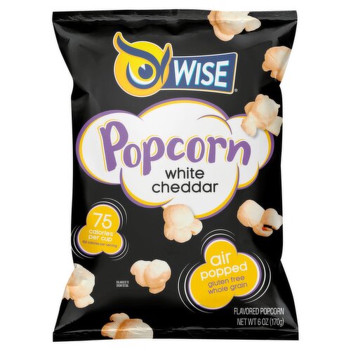 Wise White Cheddar Flavored Popcorn, 6 oz