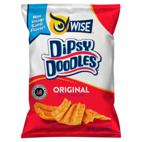 Wise Dipsy Doodles Original Wavy Corn Chips, 9.25 oz