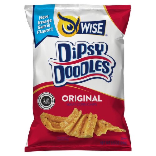 Wise Dipsy Doodles Original Wavy Corn Chips, 3.5 oz