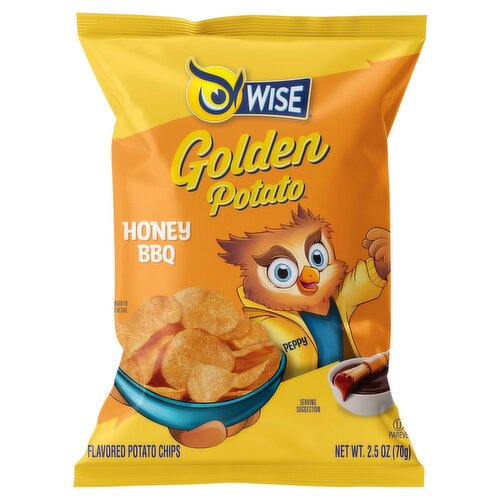 Wise Honey BBQ Flavored Golden Potato Chips, 2.5 oz