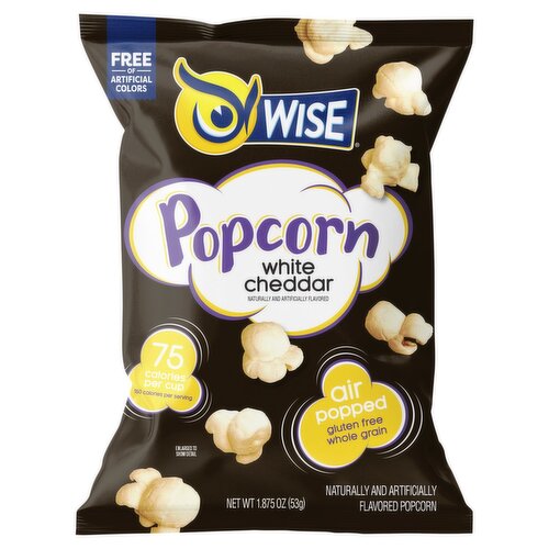 Wise White Cheddar Flavored Popcorn, 1.875 oz