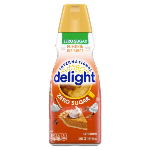 International Delight Zero Sugar Pumpkin Pie Spice Coffee Creamer, 32 fl oz