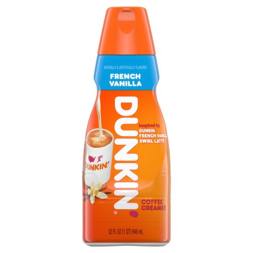 Dunkin' French Vanilla Coffee Creamer, 32 fl oz