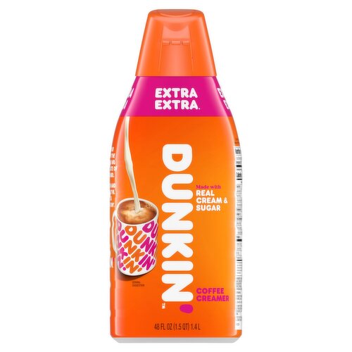 Dunkin' Extra Coffee Creamer, 48 fl oz