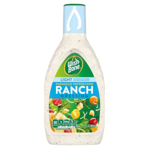 Wish-Bone Light Parmesan Peppercorn Ranch Dressing, 15 fl oz