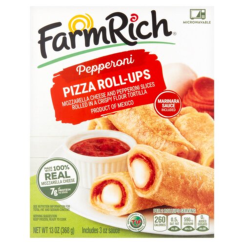 FarmRich Pepperoni Pizza Roll-Ups, 13 oz