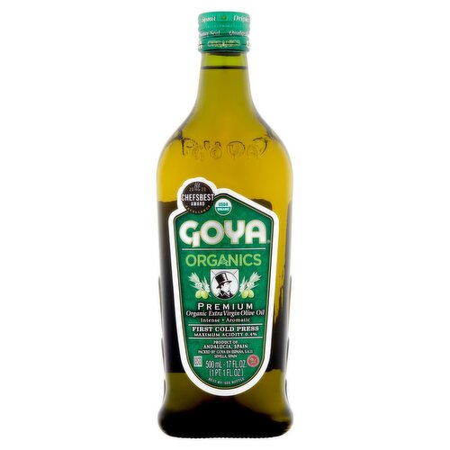 Goya Organics Premium Organic Extra Virgin Olive Oil, 17 fl oz