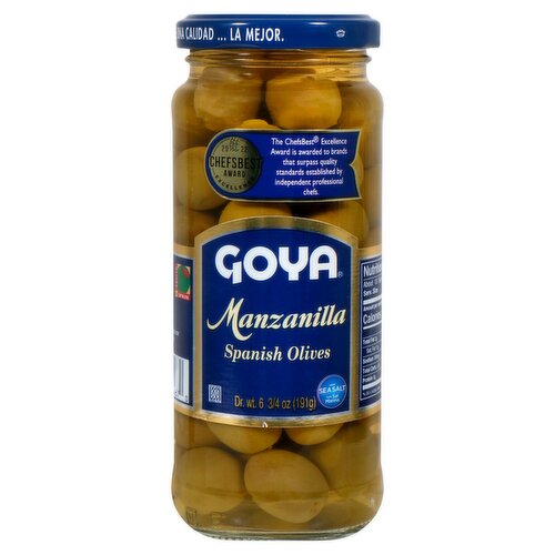 Goya Manzanilla Spanish Olives, 6 3/4 oz