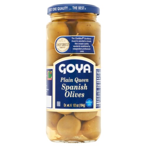 Goya Plain Queen Spanish Olives, 6 1/2 oz