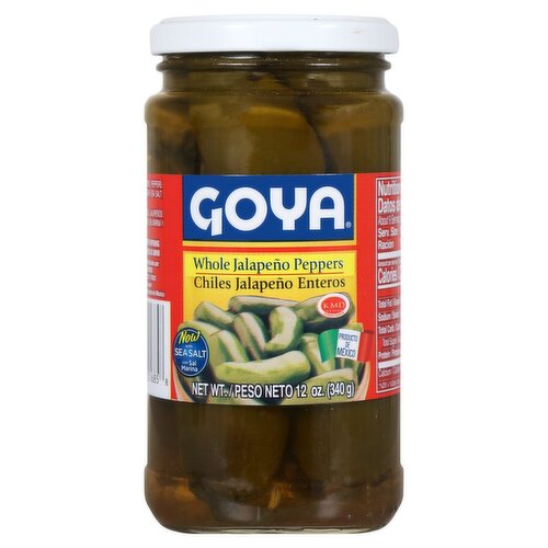 Goya Whole Jalapeño Peppers, 12 oz