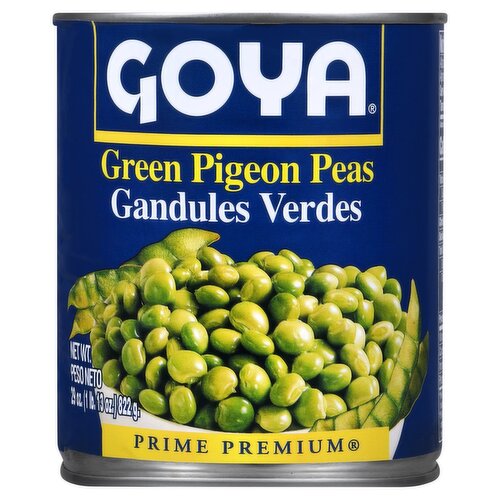 Goya Prime Premium Green Pigeon Peas, 29 oz