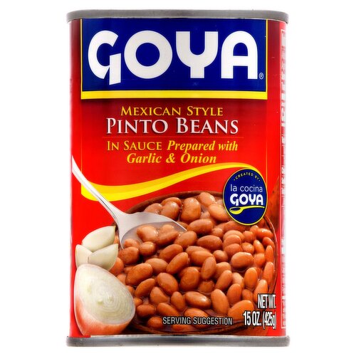 Goya Mexican Style Pinto Beans in Sauce, 15 oz