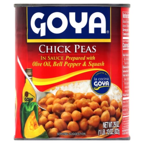 Goya Chick Peas in Sauce, 29 oz