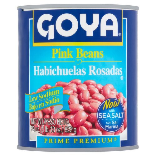 Goya Prime Premium Low Sodium Pink Beans, 29 oz